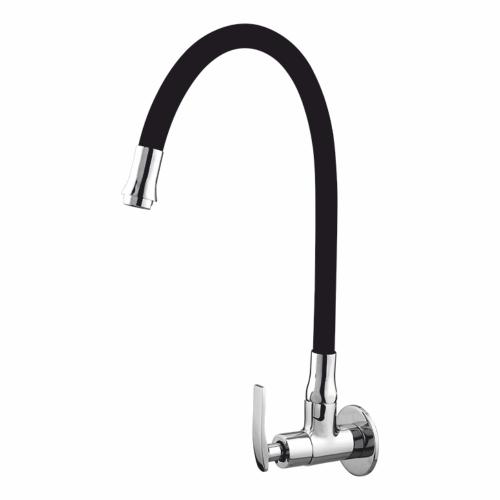Flexi Sink Cock with Swinging Spout and Wall Flange
